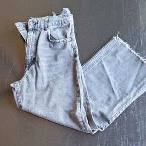 Zara 's Dark Grey Relaxed Jeans